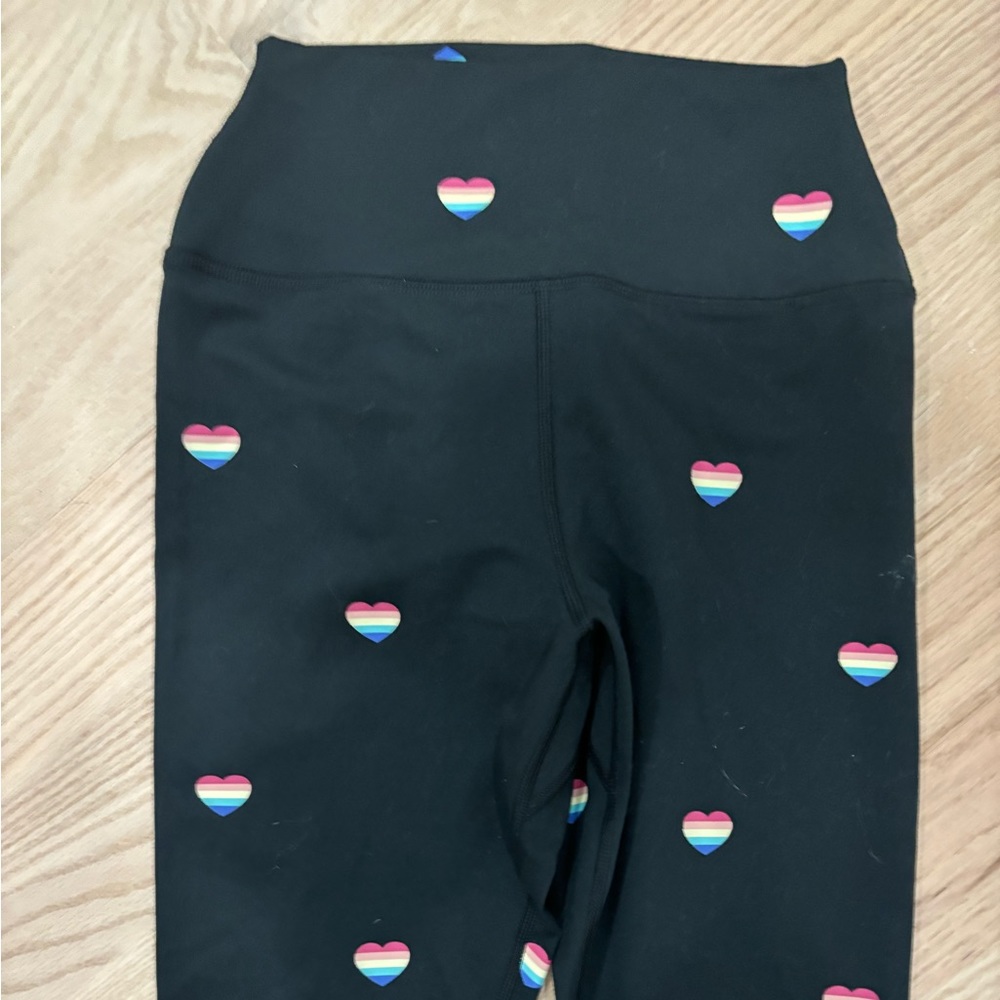 Spiritual gangster small rainbow heart leggings